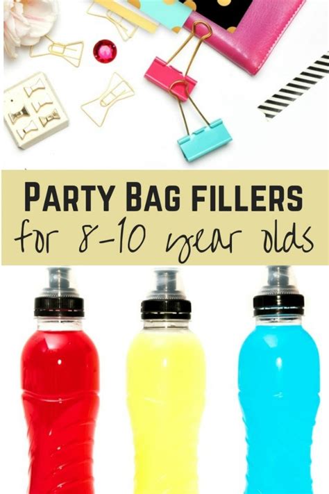 Great party bag fillers for 8 to 9 year olds .